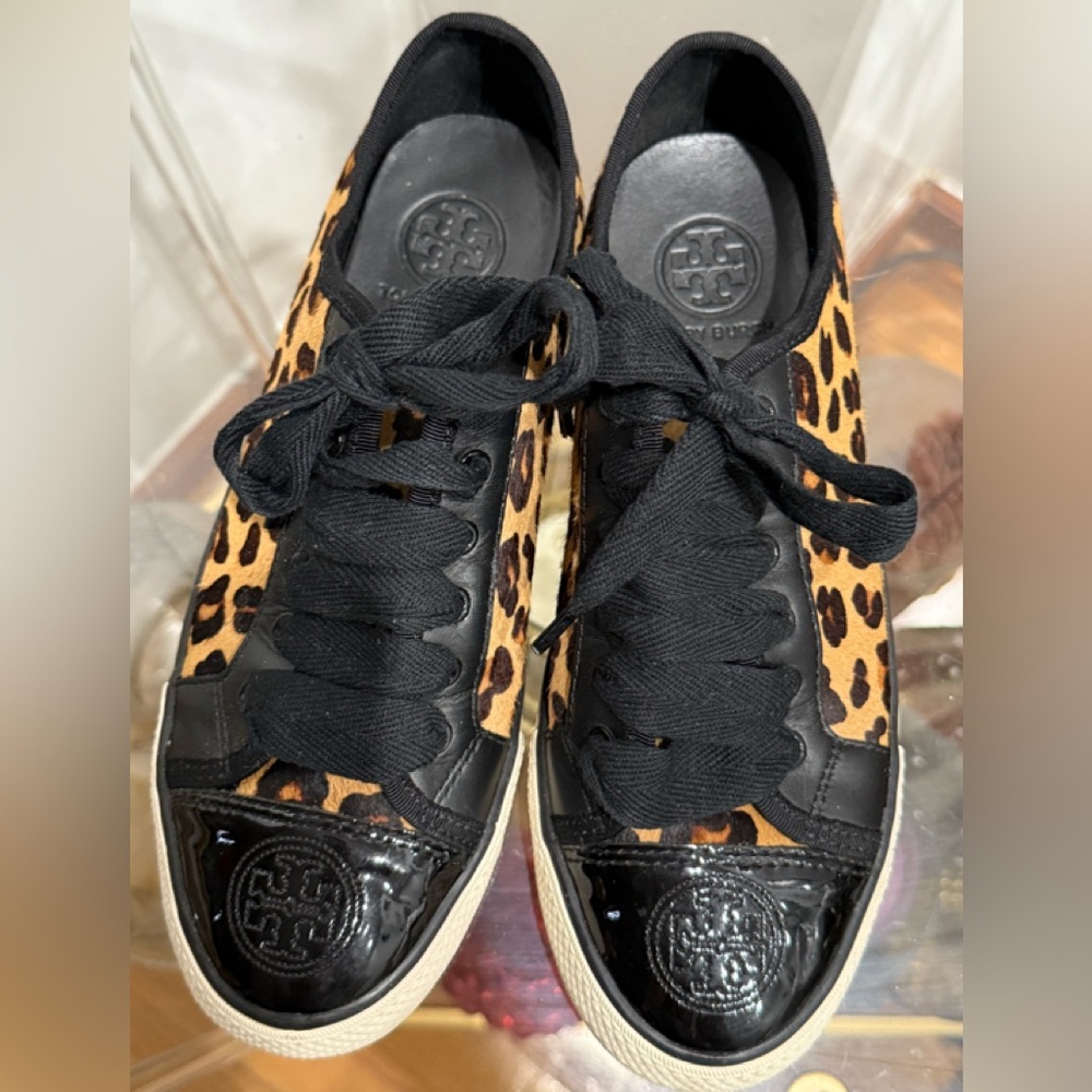Tory Burch Leopard Print Women's Sneakers Like New